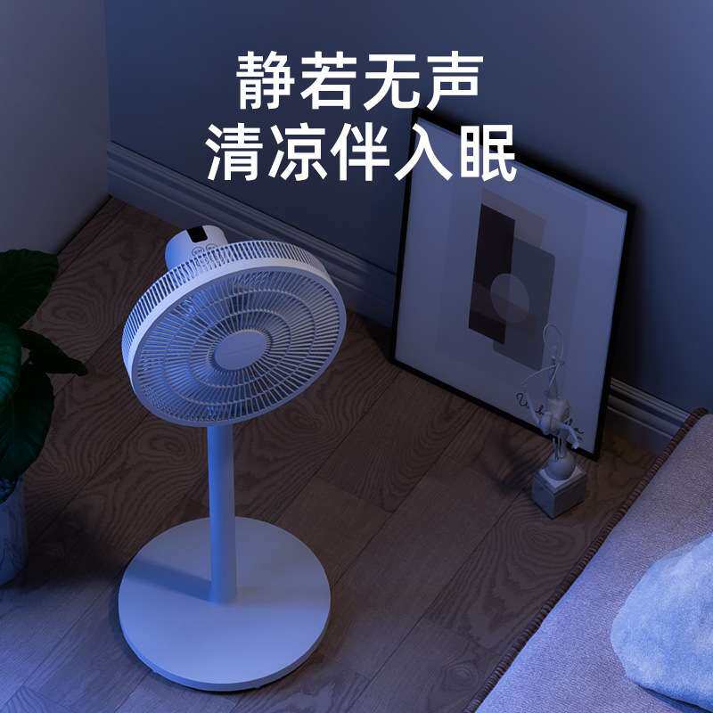家用电风扇台地两用三档遥控定时8m远距送风轻音省电PP摇头落地扇