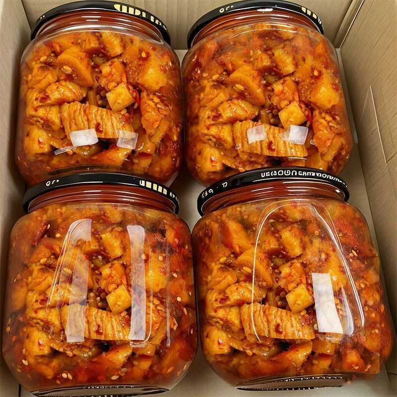 麻辣酸菜干嘎嘣脆香辣酸菜干咸菜下饭菜罐装酸菜丁即食开味酱菜瓶