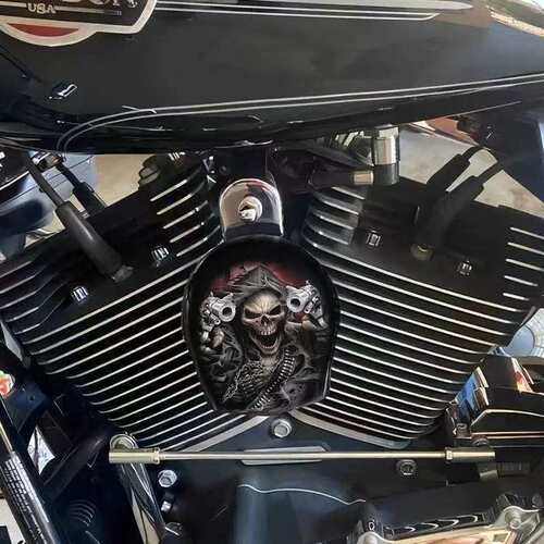 跨境Harley Custom Made万圣节装饰牛铃喇叭罩创意机车喇叭罩挂件