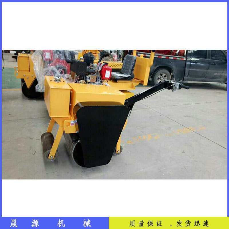手扶式振动压路机 全成小型压路机厂家 路面振动碾单钢轮小碾子