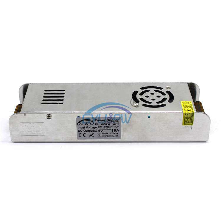 厂家直销灯箱电源24V360W直流电源 24V15A打印机模组灯条电源