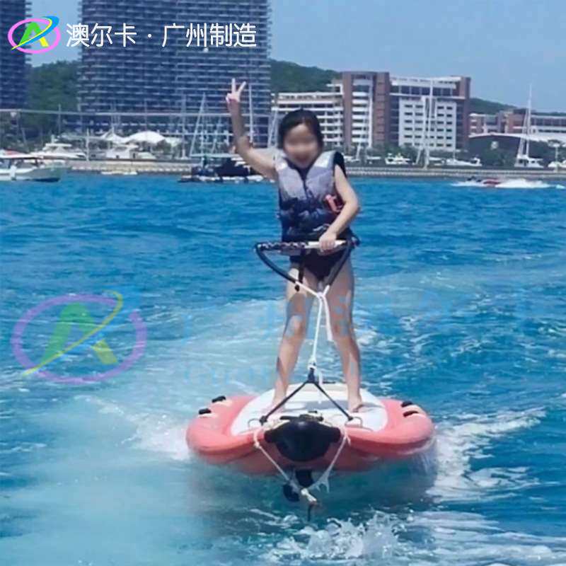 充气冲浪板脚踏式水上滑板户外新手水上竞速桨板划桨站立式划水板