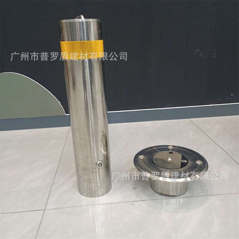 不锈钢警示柱栏杆可移动护栏带锁方便拆卸活动立柱防撞柱铁立柱