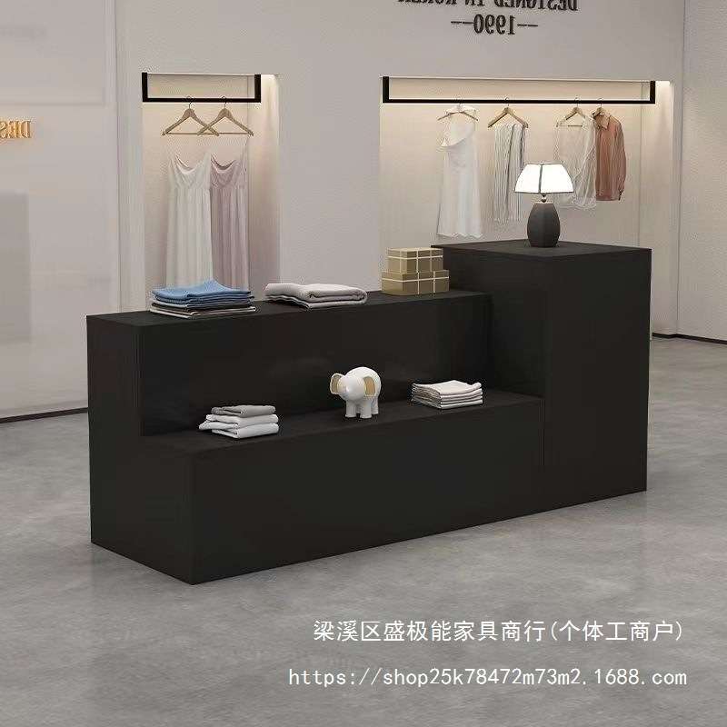 服装店中岛长条展示桌陈列柜女装店流水台展示柜新款中岛台展示台
