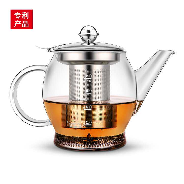 厂家M03高硼硅玻璃茶壶800ml电磁炉煮茶壶明火 冲茶器