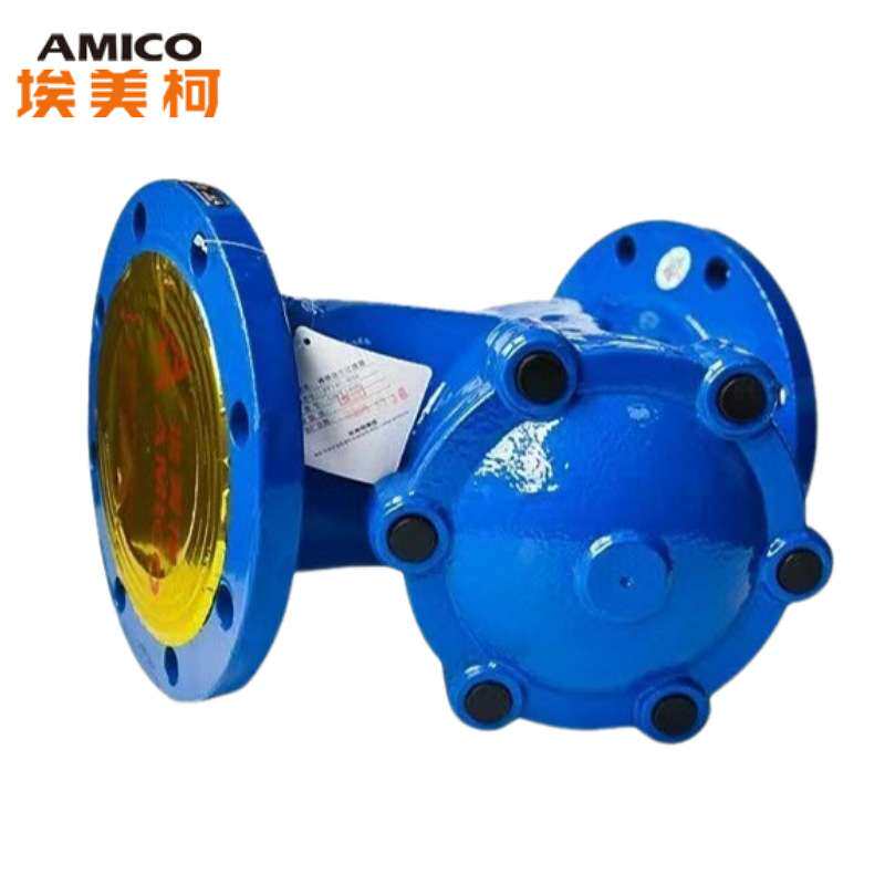 AMICO埃美柯YST40-16Q铸铁Y型过滤器法兰连接9638不锈钢过滤网