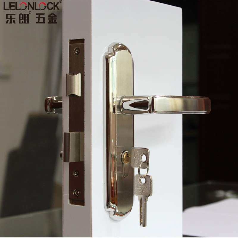老式不锈钢防盗门锁套装木门家用通用型大门锁具房间门机械锁