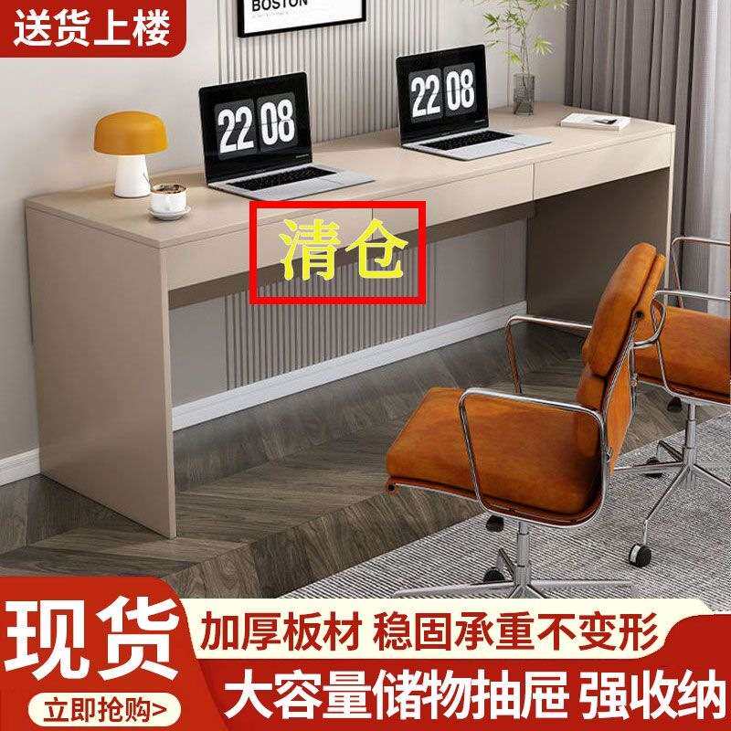 书桌带抽屉电脑桌家用卧室儿童学习桌写字台带抽屉电脑桌梳妆台木