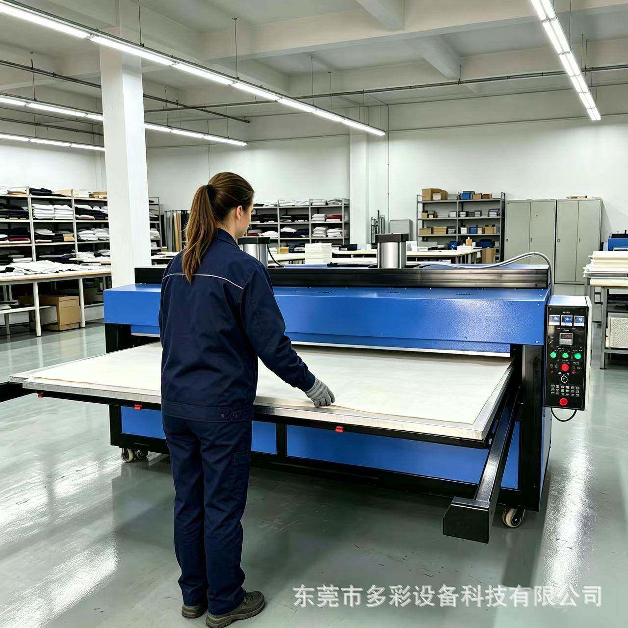 10*250工位双缸气动抽拉热升华机宽幅旗帜窗帘家纺热转印烫画