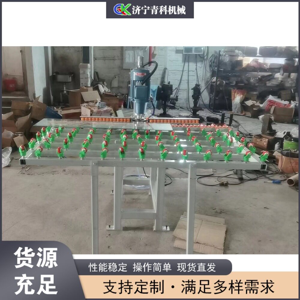 小型单头玻璃磨边机玻璃打磨圆边机中空玻璃门窗玻璃直线磨边机