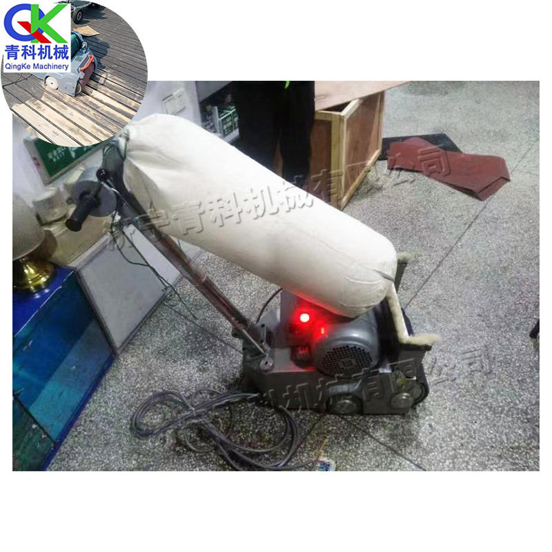 小型木地板打磨机手推式体育场地砂光机硅皮尤地面打磨抛光机