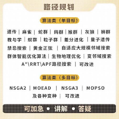 matlab路径规划python强化学习多目标优化遗传粒子群算法代编改进