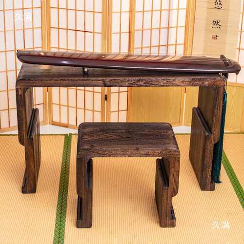 老桐木实木共鸣古琴桌 新中式仿古茶桌 禅意国学桌