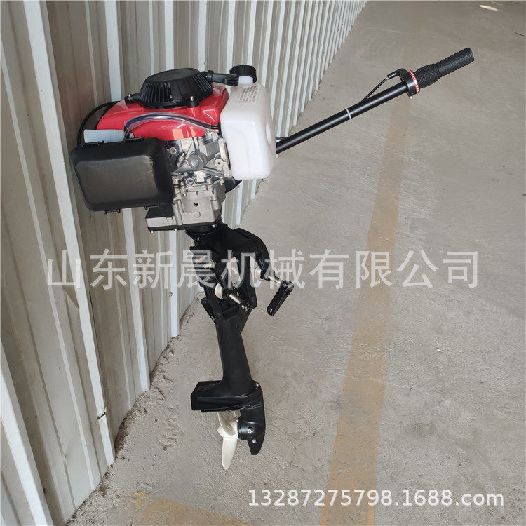 四冲程汽油挂桨机带倒档电启动推进器15马力汽油挂桨机