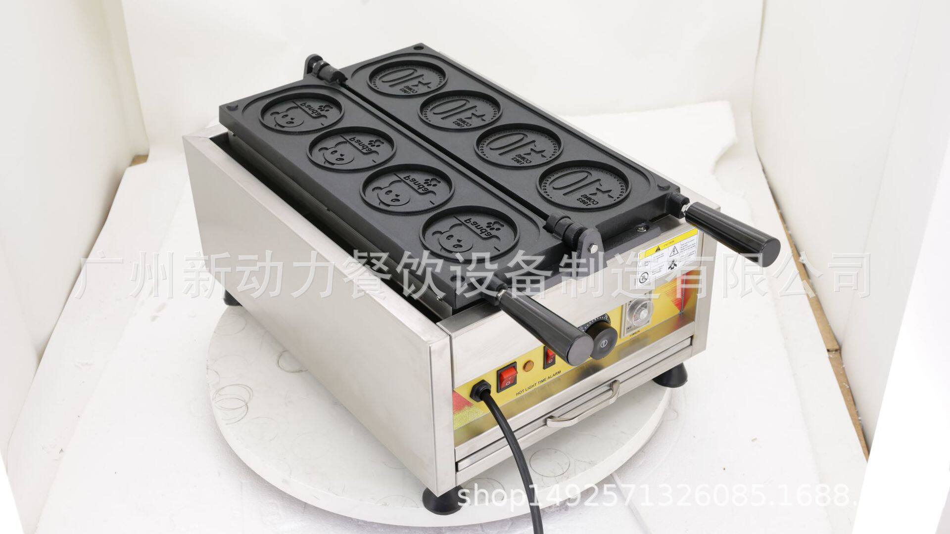 奶酪金币面包圈机商用电热烤饼机夹馅华夫饼烘培小吃机器热销款