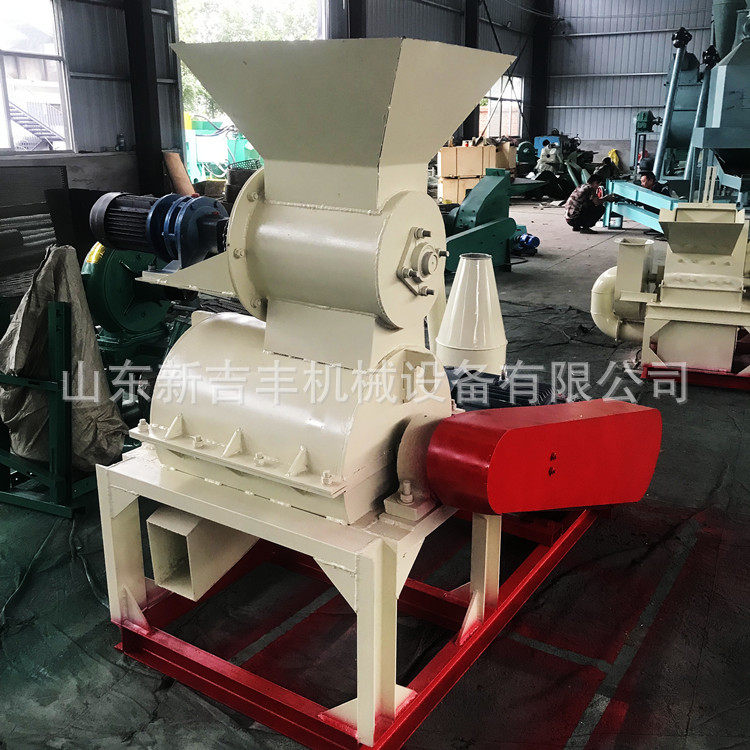 发酵树叶有机肥粉碎机高湿牛羊鸡鸭鹅粪便粉碎机综合生物质粉碎机