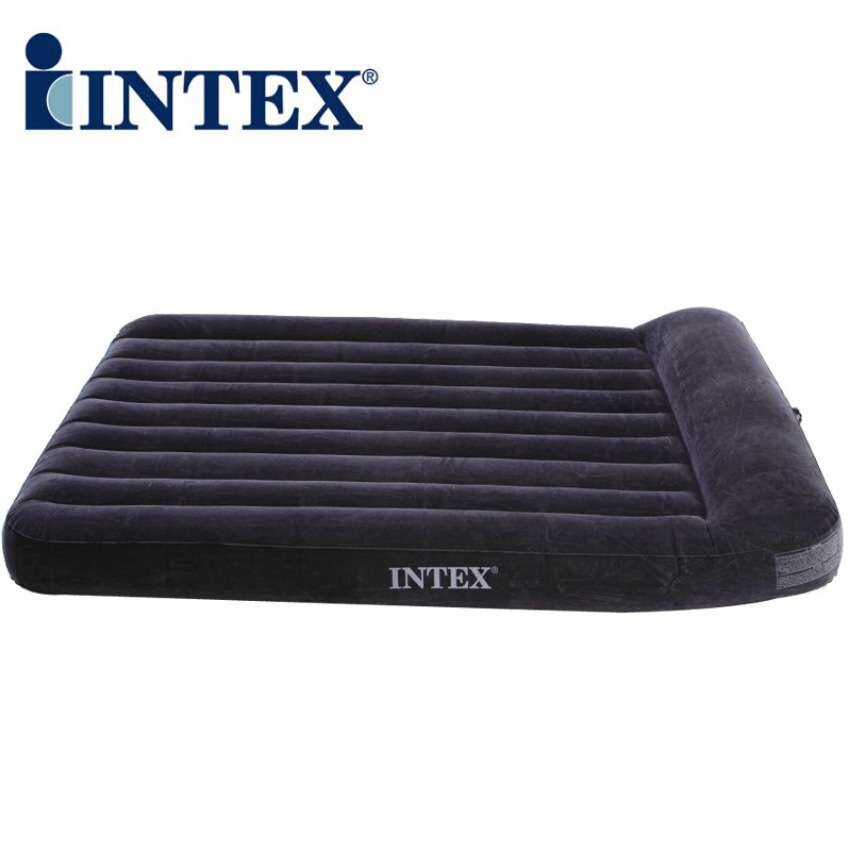 INTEX66768户外野营便携充气垫家用单双人充气床垫植绒气垫充气床