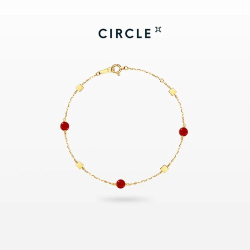 CIRCLE红玉髓18K金马年转运手链
