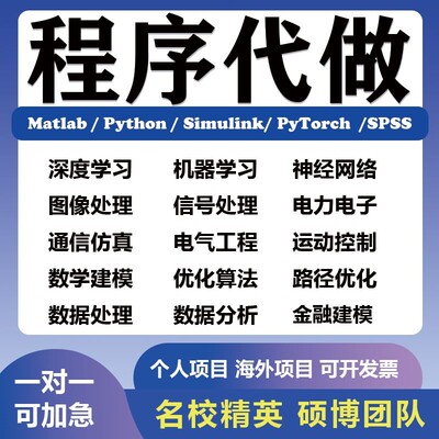 python代编程深度学习代做机器算法代码定制数据程序接单指导调试