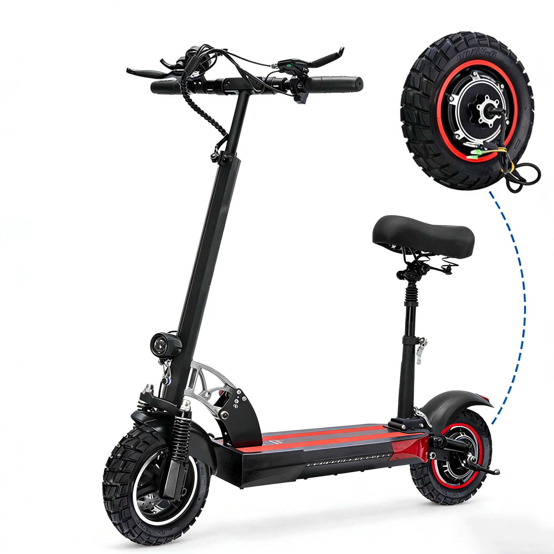KUGOO M4pro电动滑板车配件 800W电机驱动轮10寸越野外胎电机轮胎