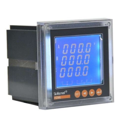 安科瑞电量表PZ96L-E4/HKC 通讯RS485 2DI/2DO开孔88*88谐波检测