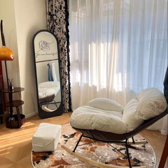 企鹅摇椅懒人沙发大人躺椅单人成人客厅阳台家用休闲卧室简约摇摆