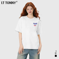 拍4件潮牌I.TTONNY官方正品爱心印花短袖