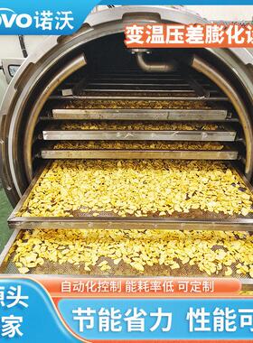 大型苹果脆片加工设备真空变温压差膨化果蔬闪蒸膨化机食品级