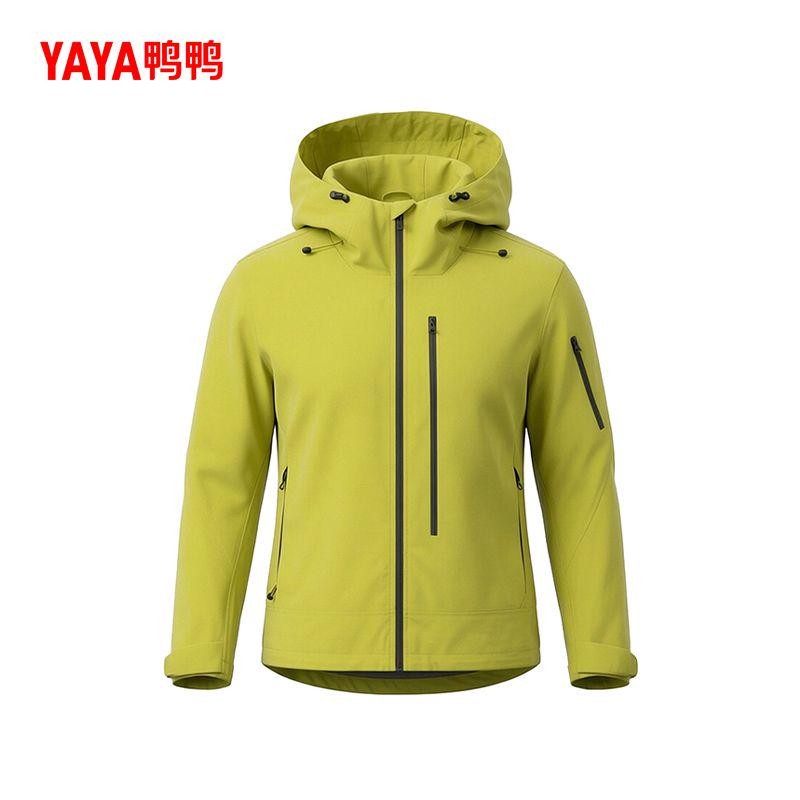 鸭鸭集团旗舰店2026羽绒服男女同款户外运动夹克防风连帽时尚外套