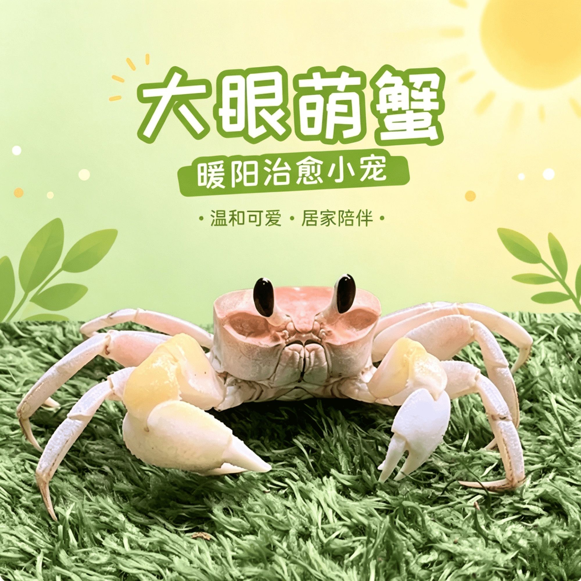 沙蟹观赏蟹小螃蟹宠物中华沙蟹网蟹