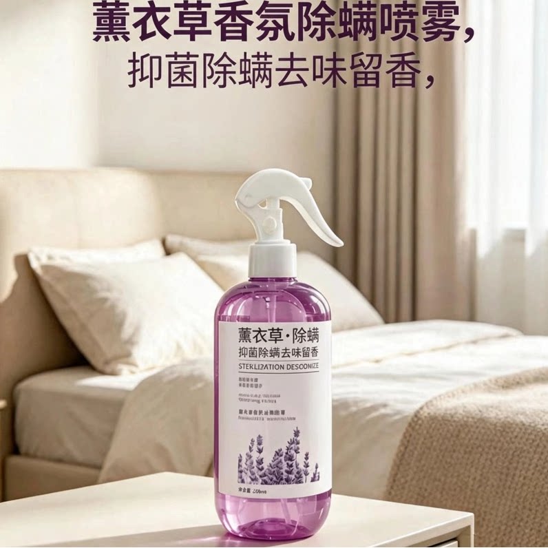 薰衣草除螨喷雾母婴可用家用杀菌宿舍床上被子上衣去螨虫除螨神器