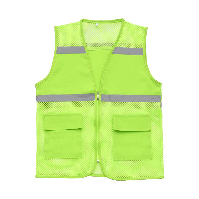 网眼马甲定制工地施工安全员透气反光安全背心交通工作服印字LOGO