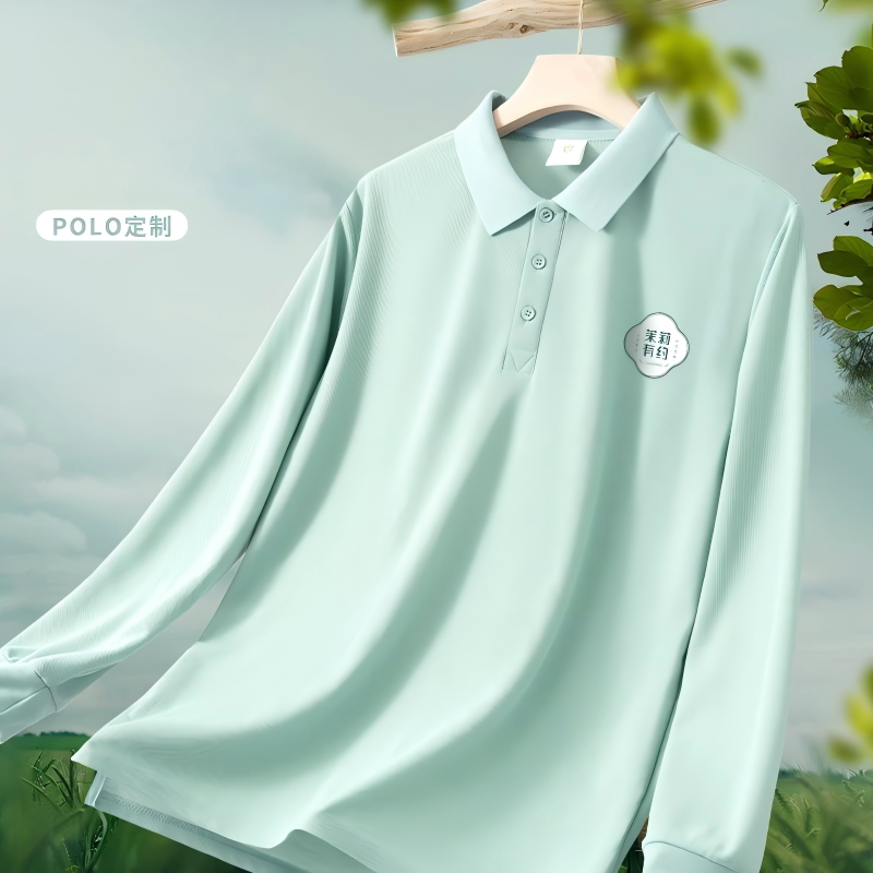 长袖工作服polo衫定制印logo秋冬大尺码公司团体T恤文化衫刺绣