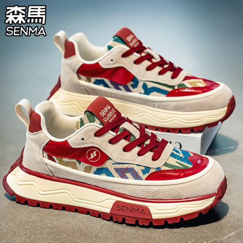 森马男鞋阿甘运动鞋厚底增高潮牌