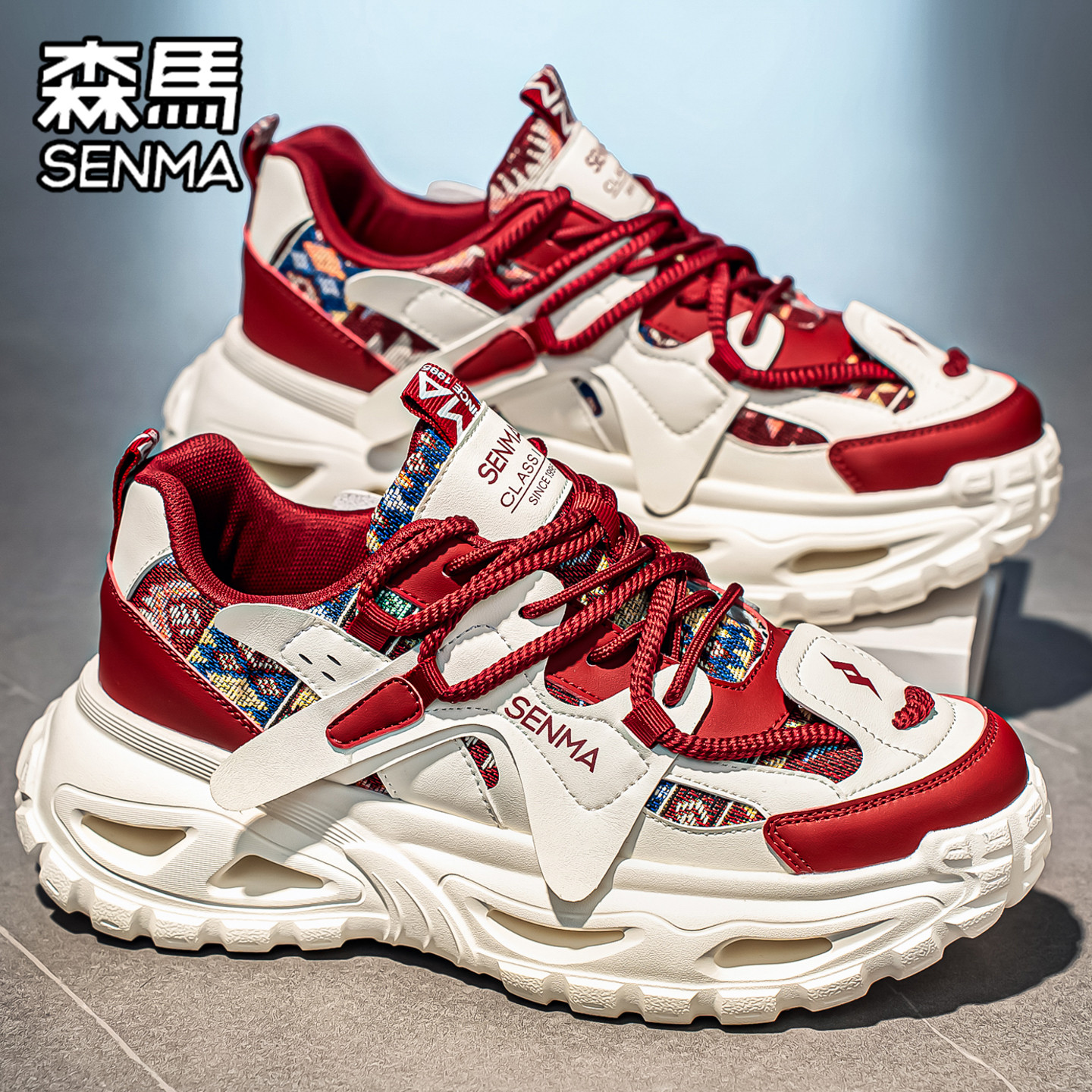 森马男鞋厚底增高潮百搭通勤男生