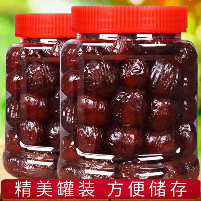 金丝蜜枣罐装无核包粽子用蜜软枣即食孕妇儿童零食休闲小吃炖汤用