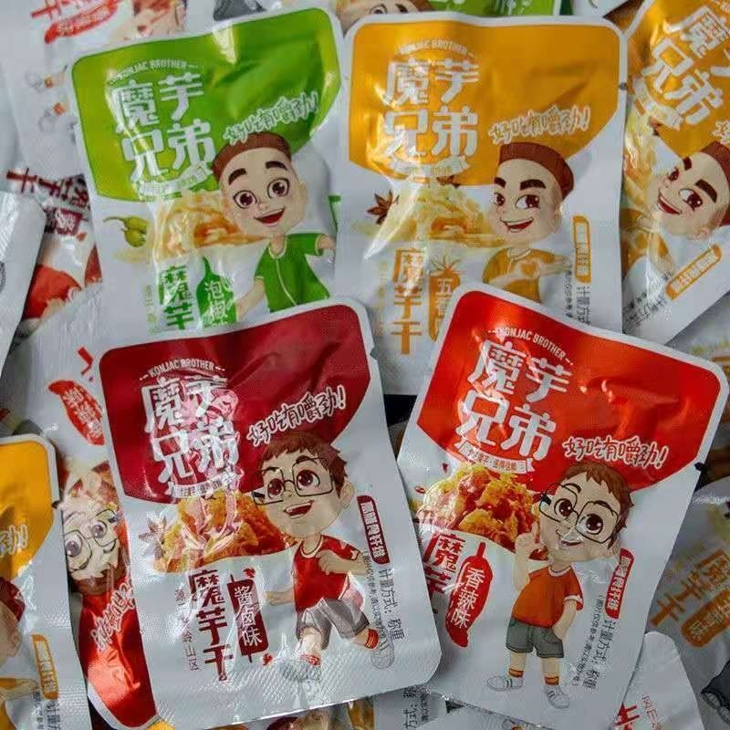 魔芋爽雪魔芋干陕西安康特产魔芋丝素毛肚休闲办公非低脂肪小零食