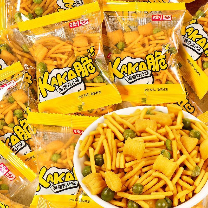 浏乡虾条豆果KAKA脆薯条类零食独立包装掌心脆点心面休闲小吃