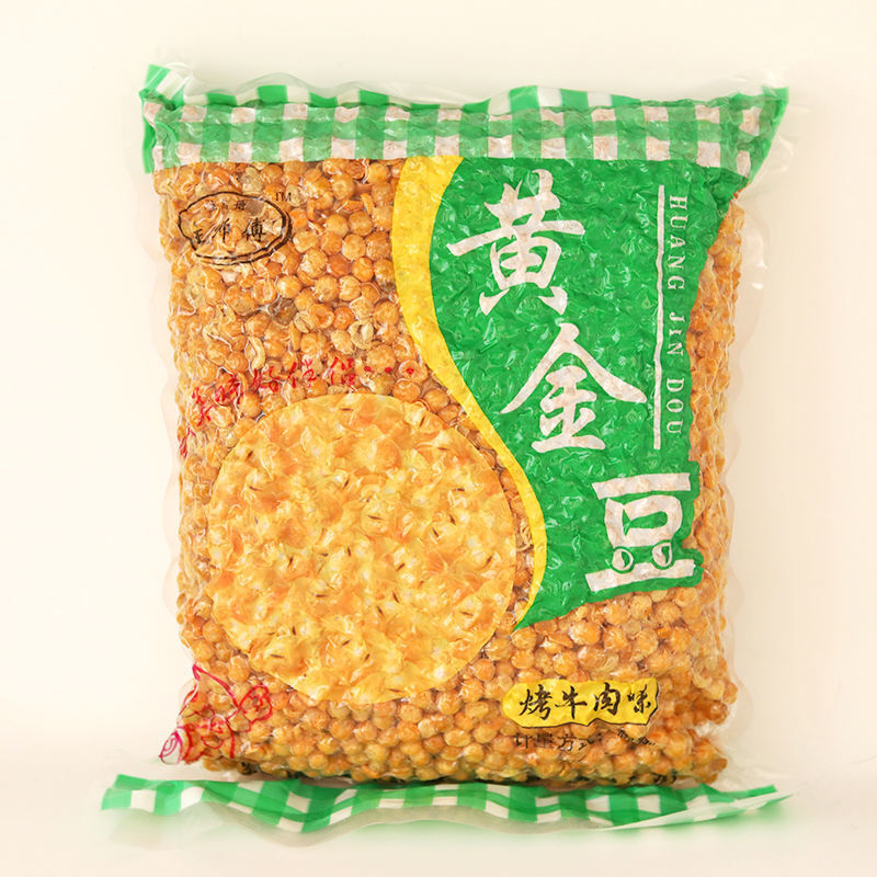 黄金豆净重4斤无脱氧剂牛肉香辣原味香酥脆商用包邮食品油炸豌豆