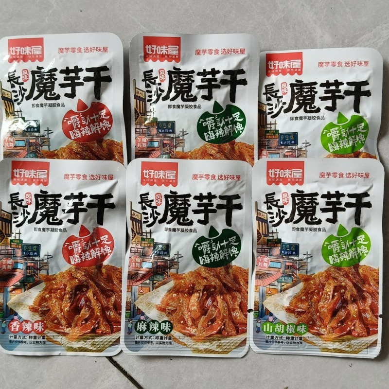 休闲零食好味屋香辣味山胡椒味长沙风味魔芋干独立包装散装小包装