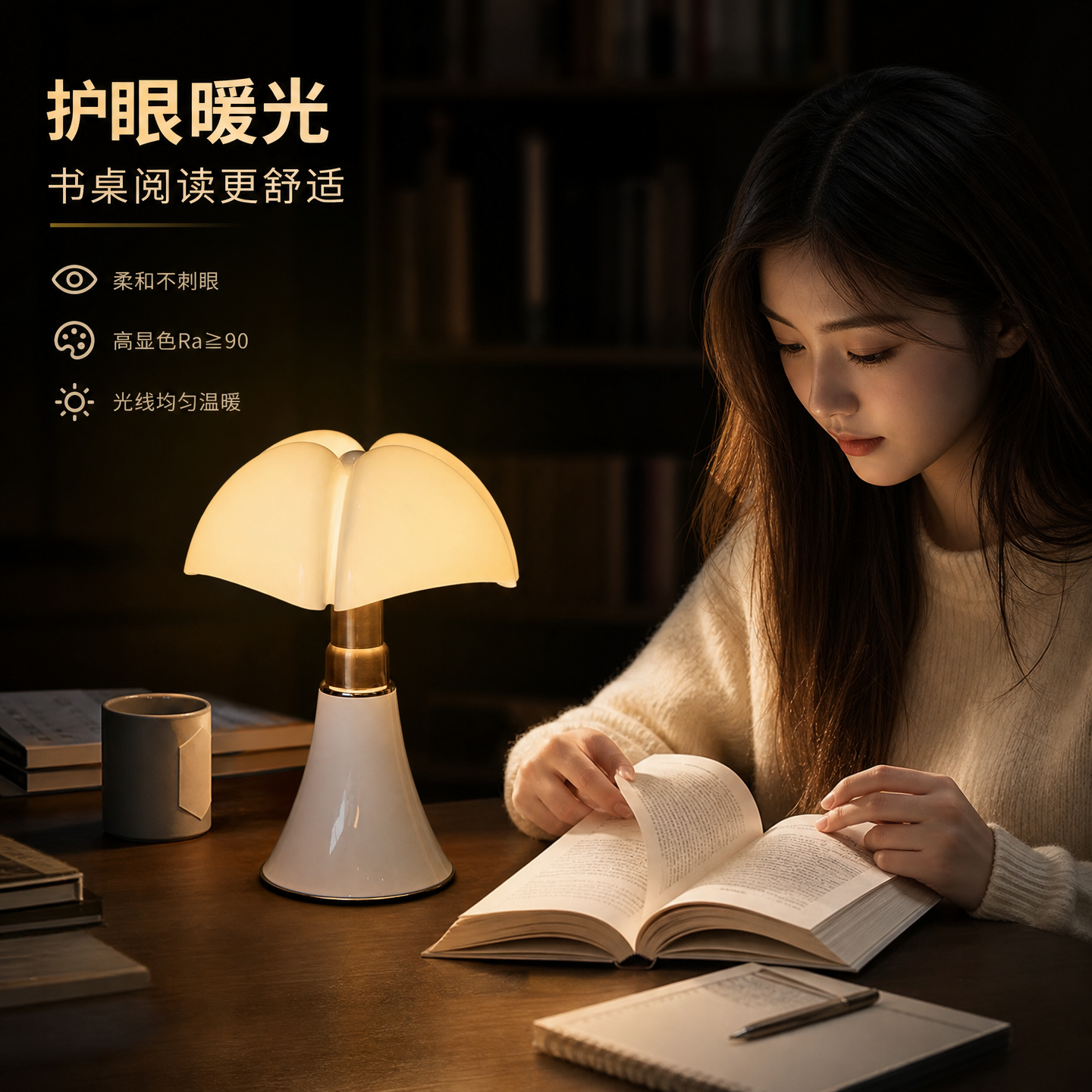 设计师同款复刻触控调光居家台灯