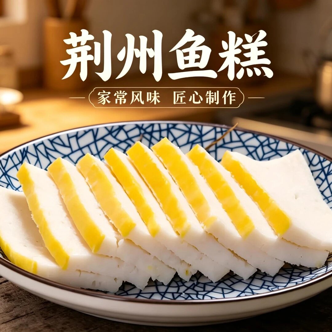 荆州鱼糕鱼饼湖北公安特产火锅食材鲜活草鱼新鲜手工制作加热即食