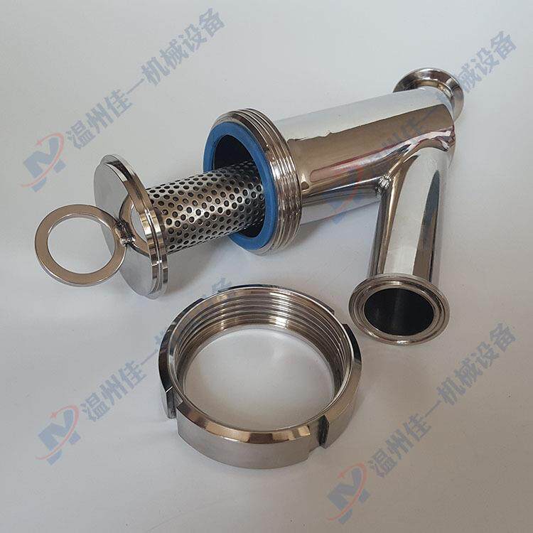 厂家直销卫生级快装Y型过滤器卡箍连接Y型管道过滤器Y型过滤器