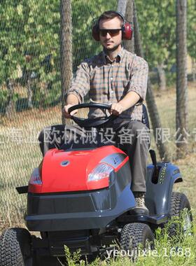 叶红efco乘坐式剪草车 侧排式草坪车 EF108L双刀片刀盘割草机