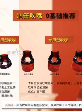 洞箫助吹器初学短萧吹嘴 箫零基础轻松吹响6孔8孔通用