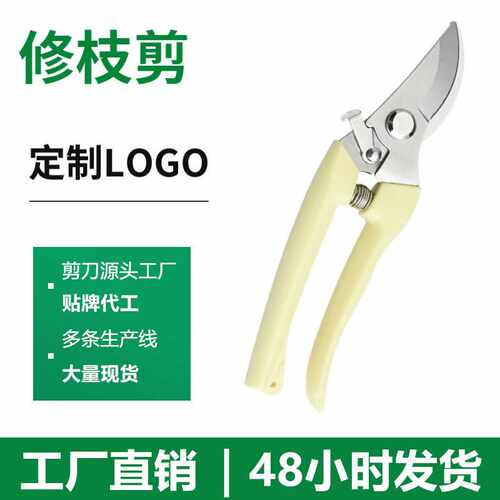 热销省力园林园艺剪刀 果枝花枝树枝剪刀 花艺不锈钢修枝剪刀