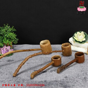 方塔奇浴佛勺子 竹勺竹瓢 九龙浴佛盆配用勺摆件