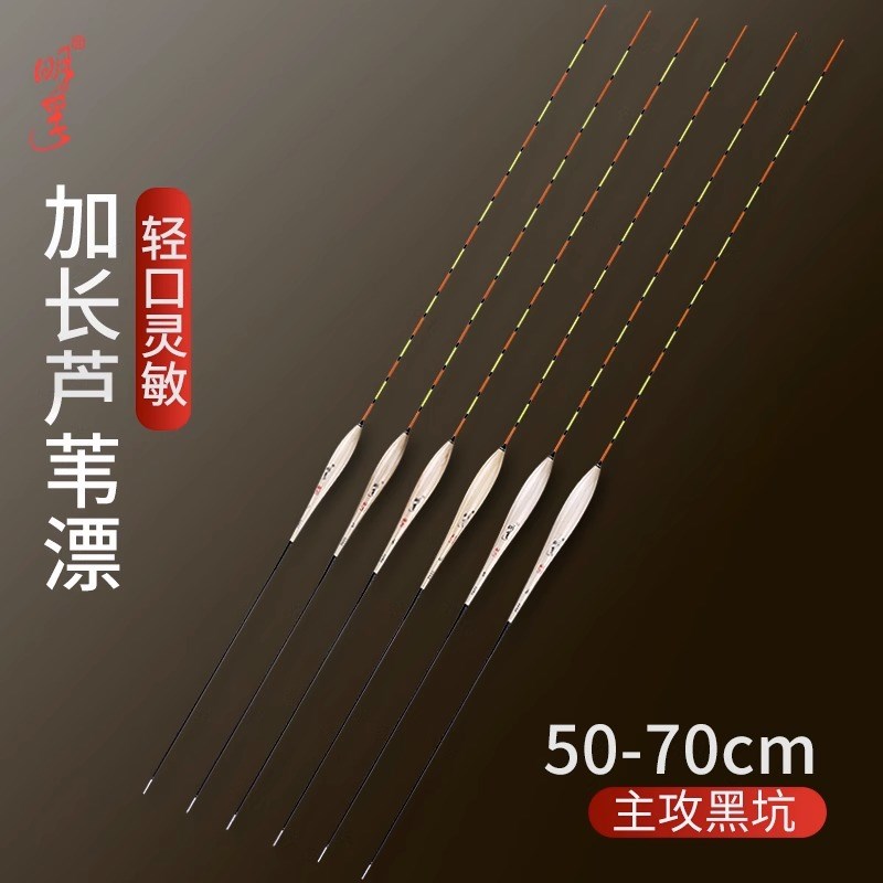 明孚高灵敏鲫鱼芦苇浮漂加长60公分70公分鲤鱼轻口滑口黑坑鱼漂