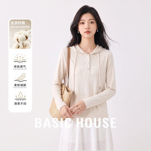 百家好连帽针织衫女春秋百搭