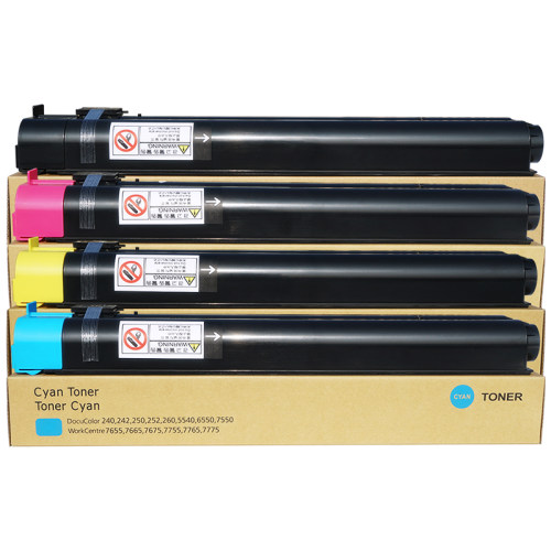 pling适用施乐6500碳粉C7600 C7550 C7500彩色打印机粉盒c6550 55